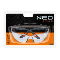 Okulary ochronne poliwęglanowe, białe soczewki 97-500 Neo Tools